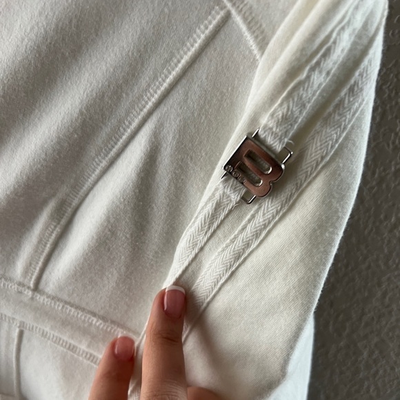 NWOT - BEBE SPORT - white zip up - Picture 3 of 4